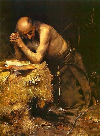 Teodor Axentowicz The Anchorite China oil painting art